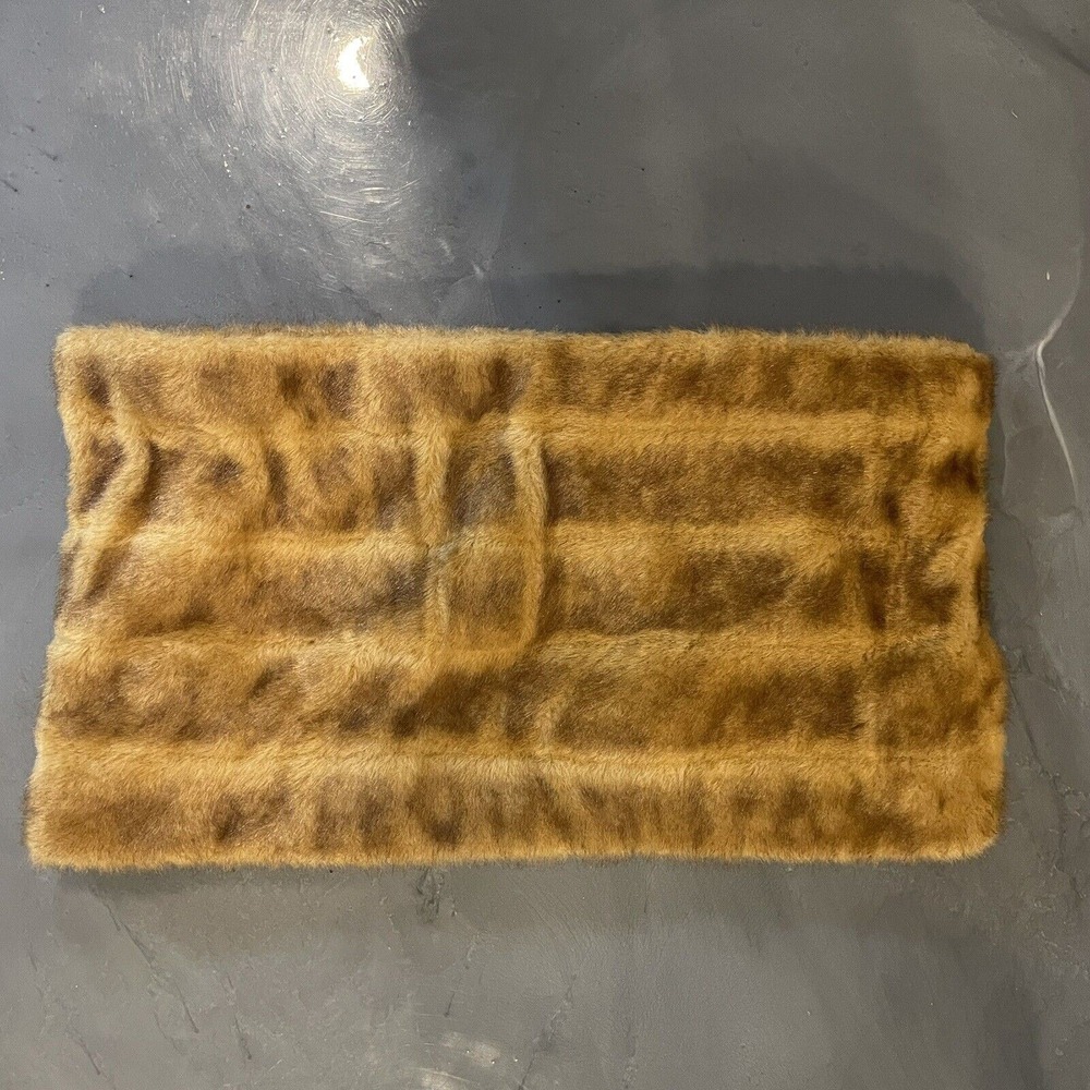 Suzanne Somers Collection Faux Mink Fur Collar Scarf Women's XS Costume Glam - Picture 2 of 7